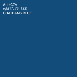 #114C7A - Chathams Blue Color Image